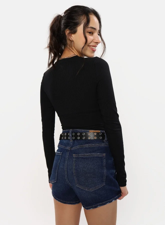 American Eagle AE Long-Sleeve Crew Neck Bodysuit