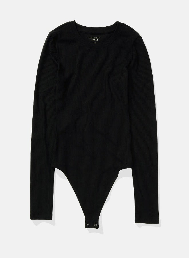 American Eagle AE Long-Sleeve Crew Neck Bodysuit - Image 4