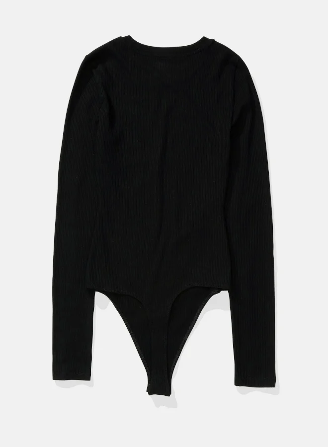 American Eagle AE Long-Sleeve Crew Neck Bodysuit
