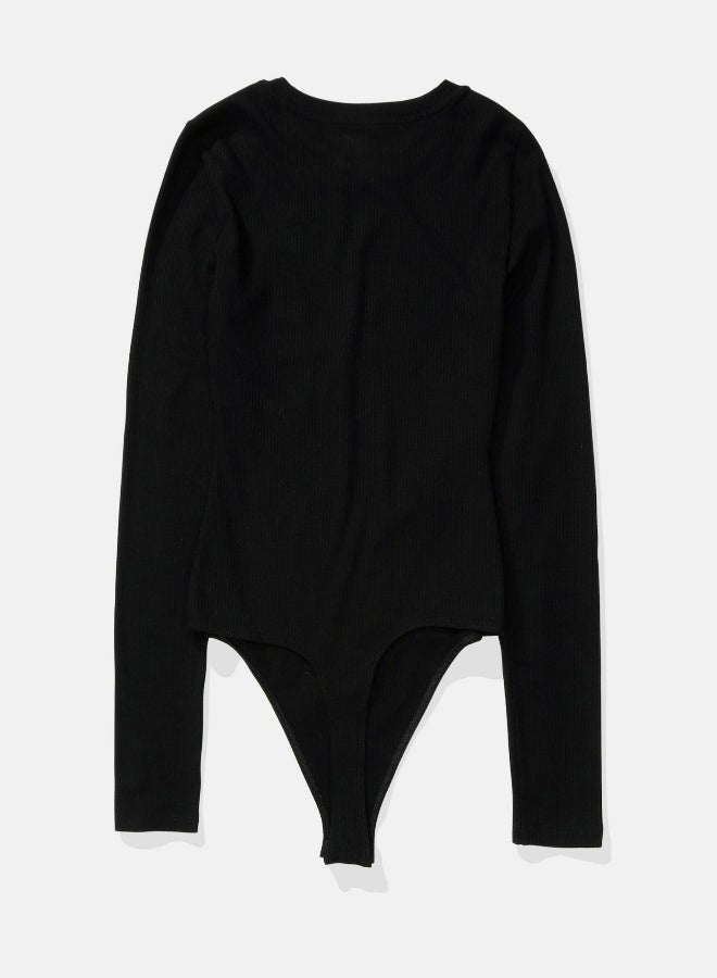 American Eagle AE Long-Sleeve Crew Neck Bodysuit - Image 5