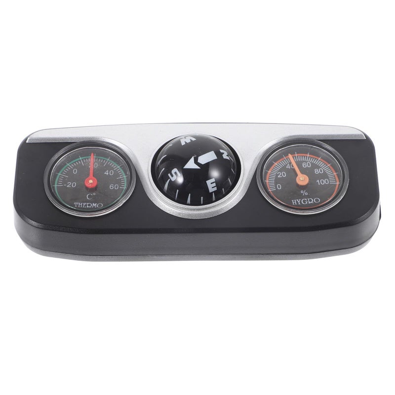 3 in 1 Car Compass Dashboard Gauge with Thermometer Hygrometer - Image 2