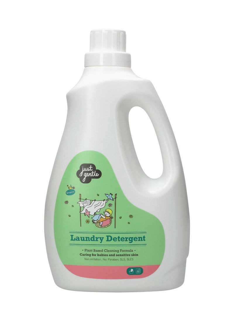 Just Gentle Just Gentle Plant-Based Hypoallergenic Laundry Detergent - Eco-Friendly, Gentle on Sensitive Skin, 3 Litres  - Image 1