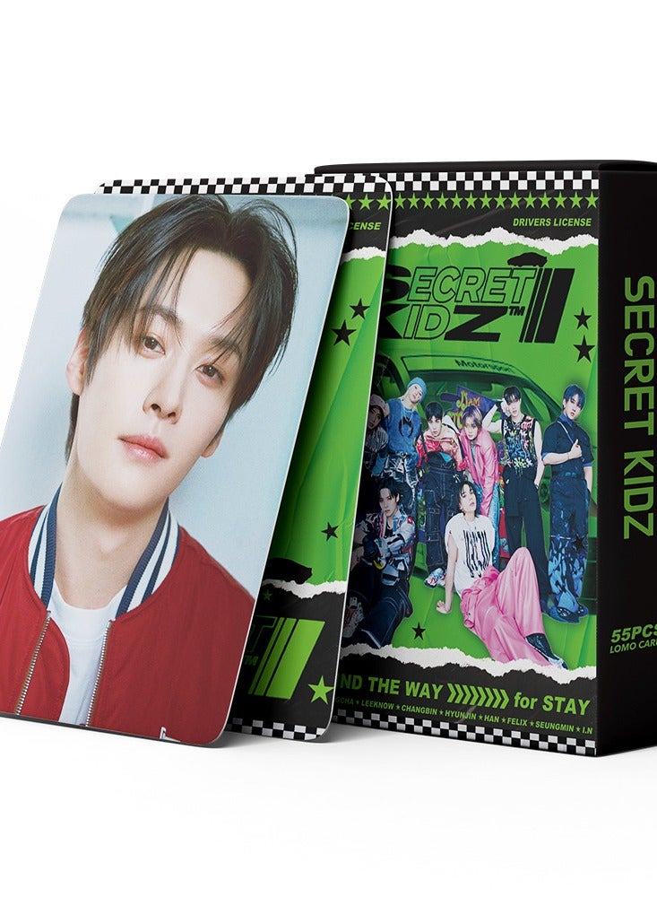NIBEMINENT 55 Pcs Kpop Stray Kids SECRET KIDZ Lomo Cards Card For Fans Collection Gifts - Image 2