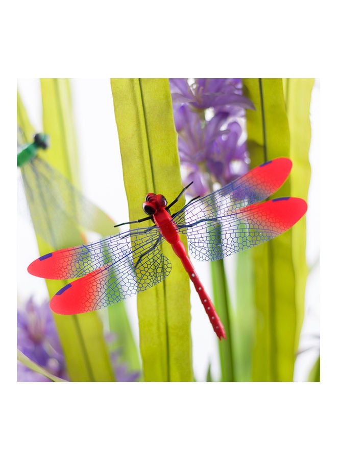 NIBEMINENT 4-Piece Dragonfly Garden Lawn Decorating Sticker Set Multicolour - Image 3
