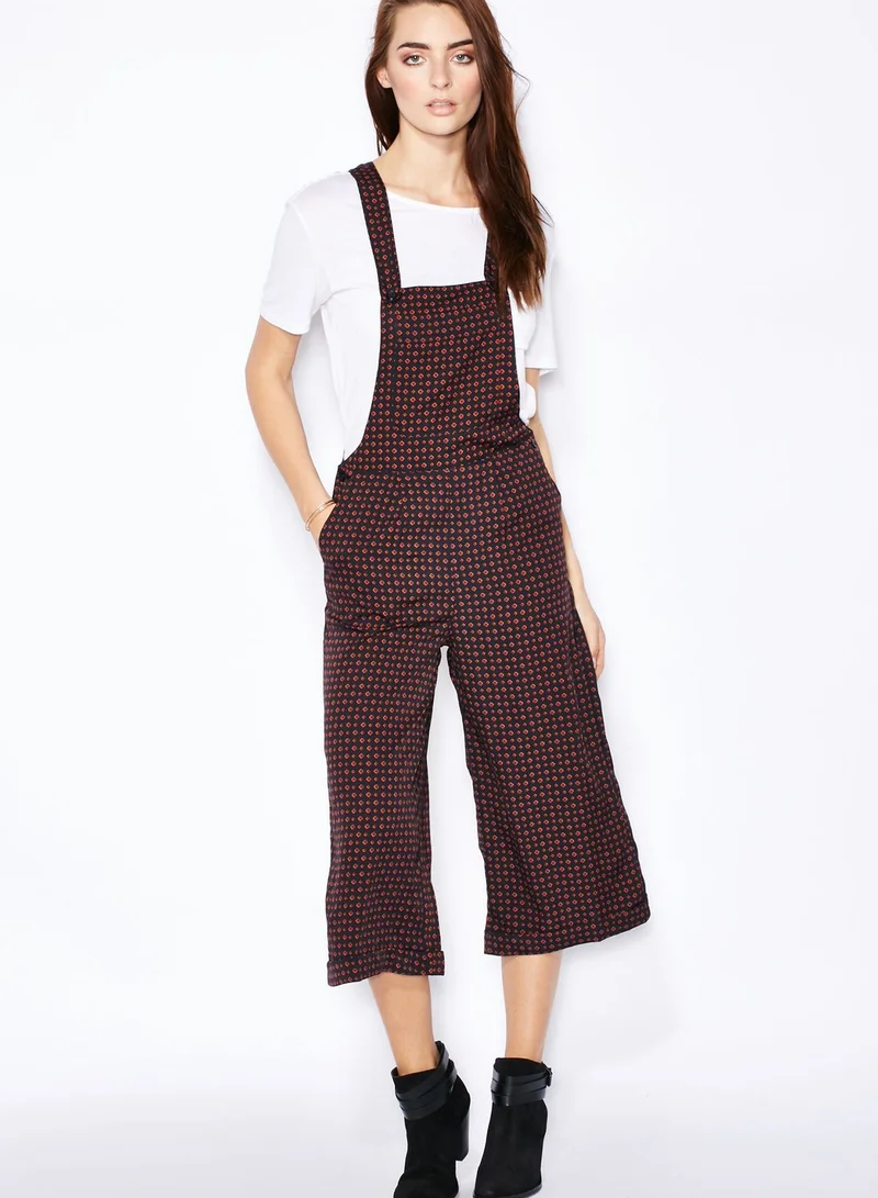 Ginger Printed Culotte Dungaree