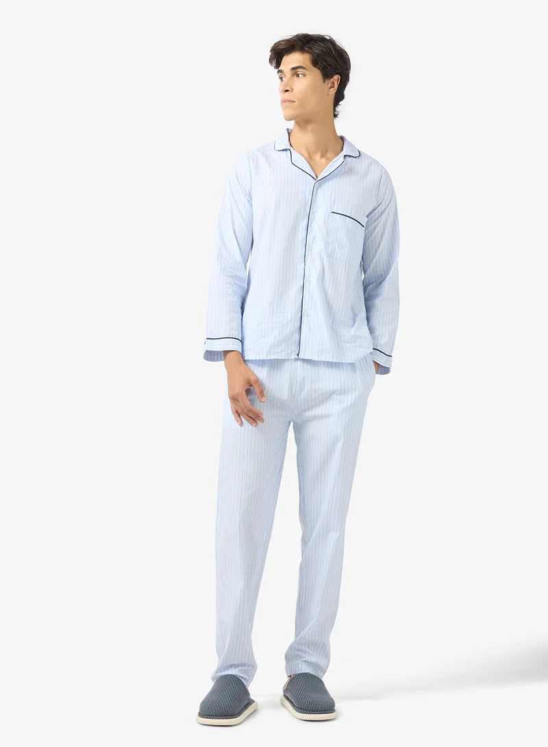 Robert Wood  Nightwear Shirt & Pants Set for Men | Best Price UAE