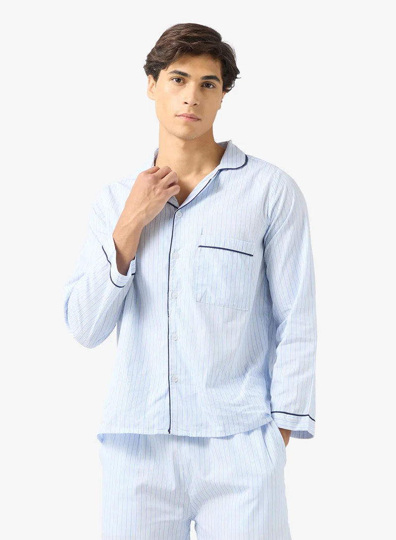 Robert Wood  Nightwear Shirt & Pants Set for Men | Best Price UAE