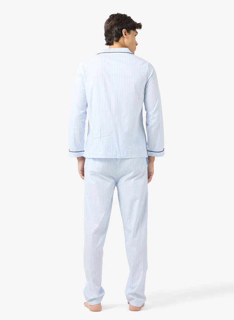 روبرت وود طقم بيجامة قميص وبنطلون