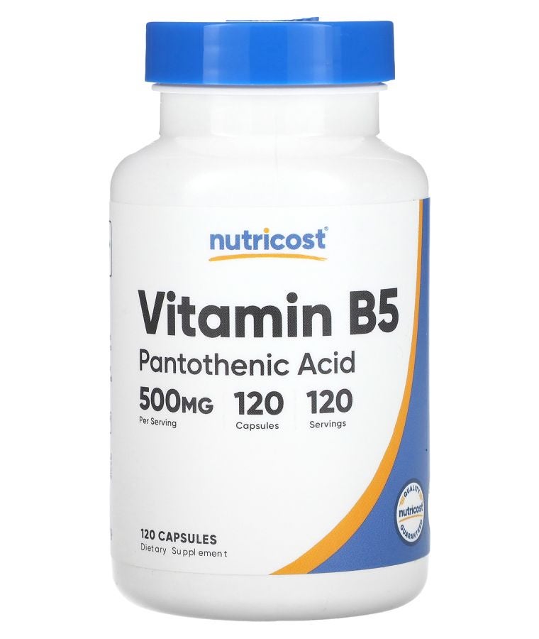 Nutricost Vitamin B5 500 mg 120 Capsules
