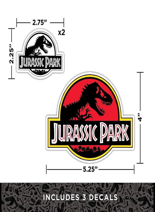 WALL PALZ Jurassic Park Licensed Decals - Set of 7 Dinosaurs and Logos Waterproof Vinyl Stickers for Car Truck Water Bottle Laptop Skateboard - Jurassic World Stickers - Image 5