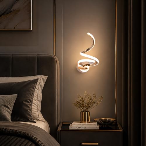 FILLISKA Luxurious LED Wall Lamp for Home with Adjustable Colour Changing Function (French Gold-7715)(1 Year Warranty) - Image 1
