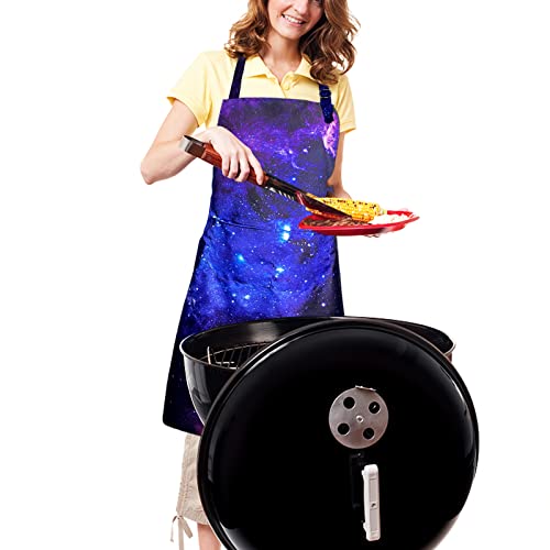 Sosolong Adjustable Waterproof Apron, Apron with 2 Pockets Cooking Kitchen Aprons for Women Men Chef, Adult Gifts - Image 2