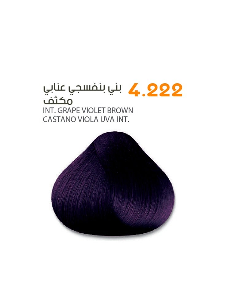 ساڤو كريم صبغة شعر من ساڤو 4.222 بني كثيف عنبي بنفسجي  - غني بالمستخلصات العشبية وزيت البليكس ١٠٠ مل - Image 1