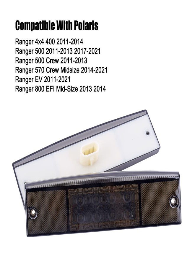MINSTAR 2PCS Tail Light Black LED For Polaris Ranger 400 500 570 800 EFI MIDSIZE EV(Both Side), Replace #2411450 - Image 5