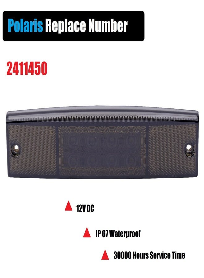 MINSTAR 2PCS Tail Light Black LED For Polaris Ranger 400 500 570 800 EFI MIDSIZE EV(Both Side), Replace #2411450 - Image 3