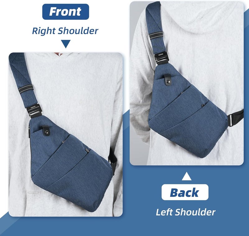 VADOO Sling Bag - Anti-theft Crossbody Shoulder Bag for Men and Women - Image 3