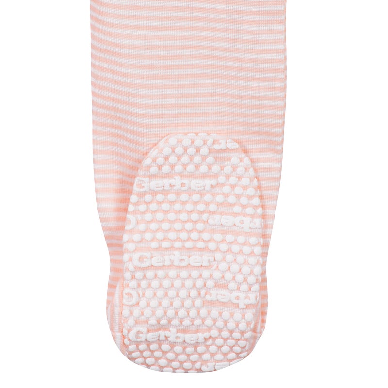 Gerber Baby Girls 2-Pack Footed Pajamas, Love Pink, 12 Months - Image 5
