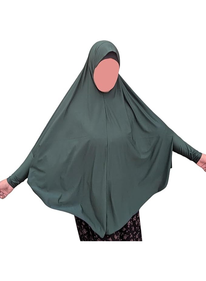 Women's Prayer Khimar – Long Sleeve Prayer Khimar Made from Soft Zayda Fabric | Ideal for Prayer, Balcony Wear, Receiving Guests, and Everyday Use - Image 5