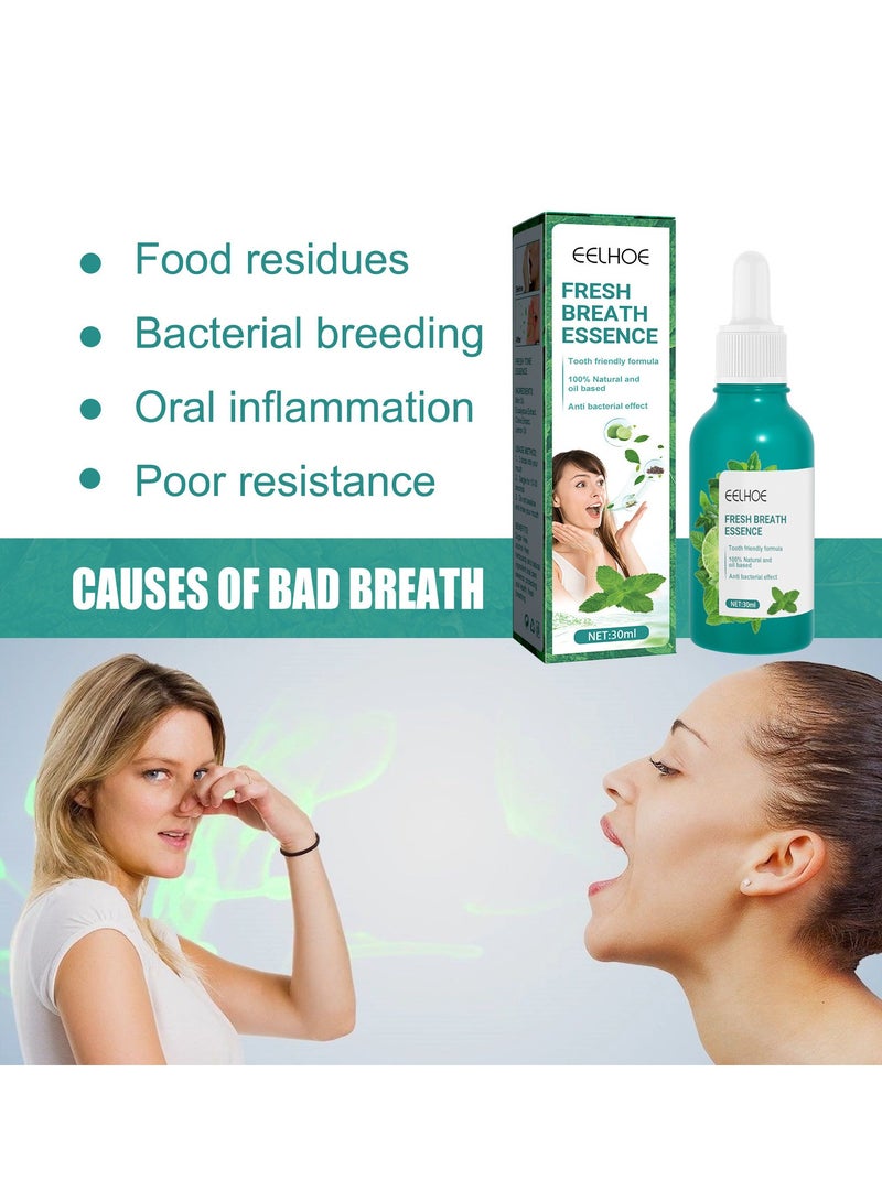 EELHOE Fresh Breath Essence Dry and Bad Mouth Smell Removing Drops Handy Fresh Breath Oil-serum - Image 5