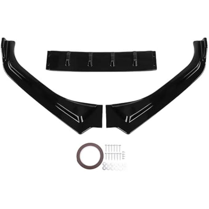Jiawu Front Bumper Lip Spoiler Replacement Seamless Fit Fit for Subaru BRZ 2017-2021 Sporty Aesthetic Weatherproof Front Lip Guard Protector for Car Enthusiasts (Glossy Black) - Image 5