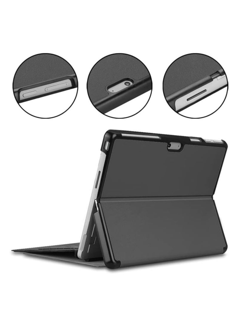 Compatible with Microsoft Surface Pro 11 (2024) 13-inch case PU leather clamshell stand Hard PC back case for Funda Surface Pro 11 tablet case - Image 2