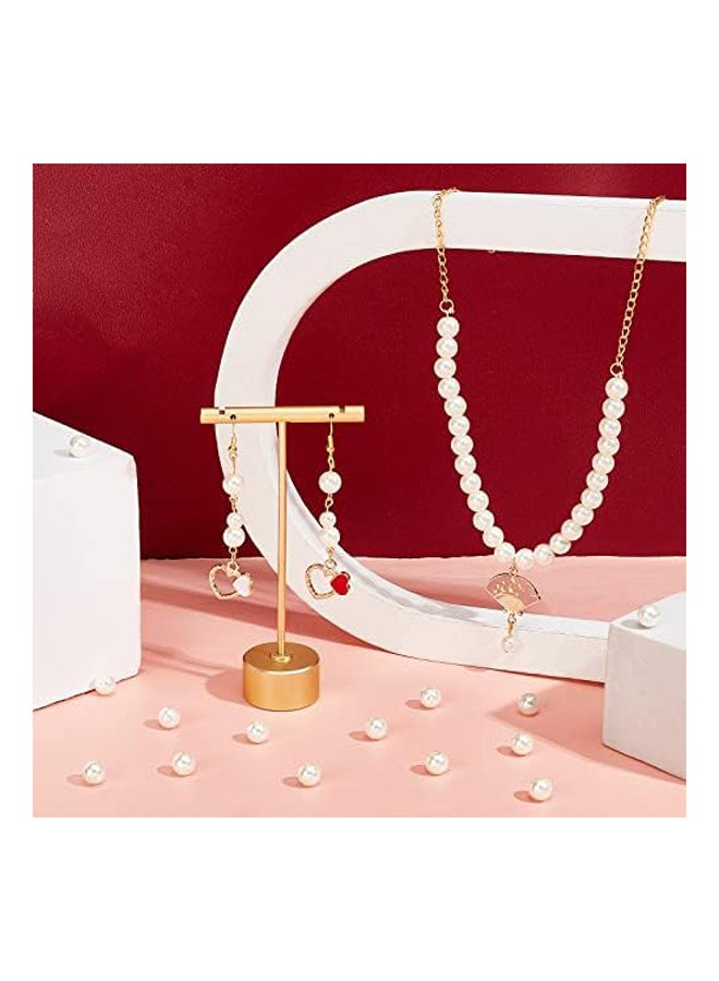 PandaHall 200 قطعة 8 مللي متر صغيرة من الساتان اللامع زجاج - Image 4