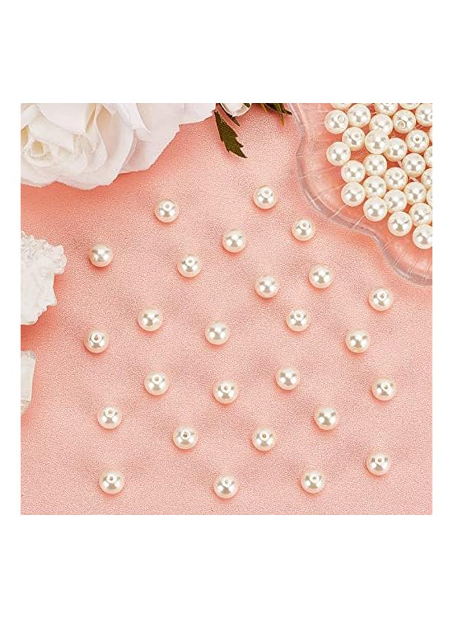 PandaHall 200 قطعة 8 مللي متر صغيرة من الساتان اللامع زجاج - Image 3