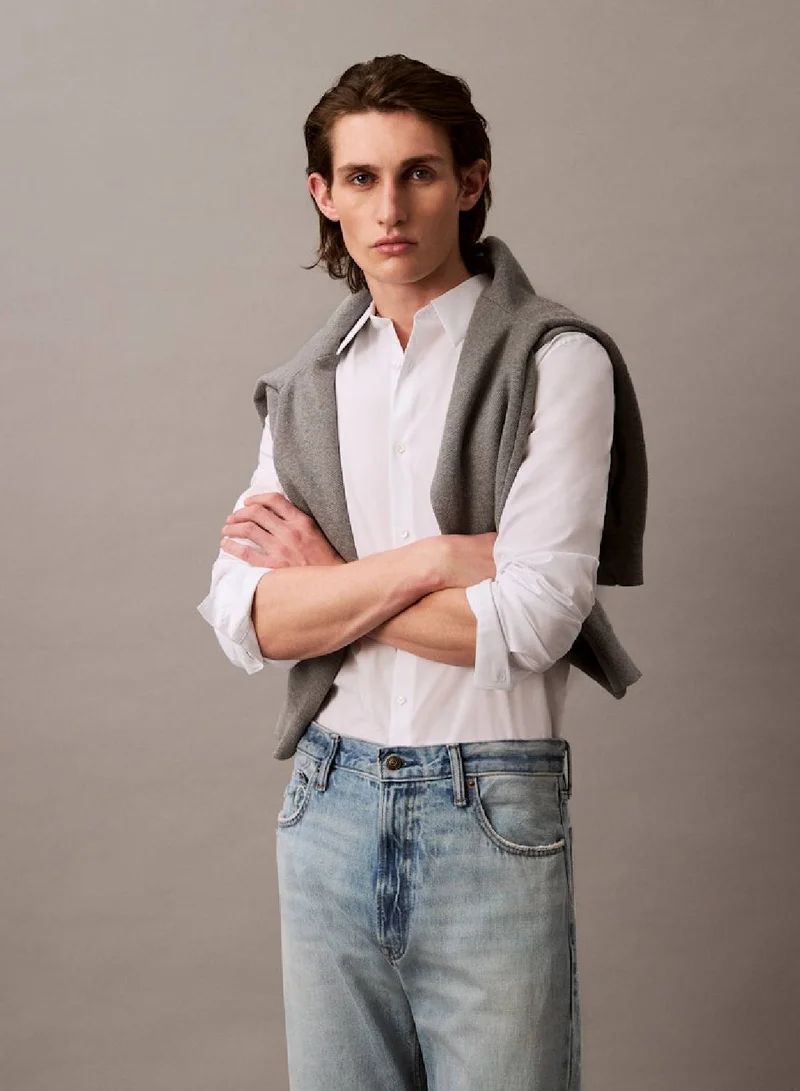 Slim Stretch Button-Down Shirt