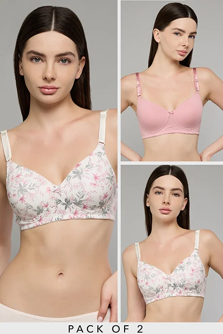 أر أند بي 2 Pack Printed Wireless Bras
