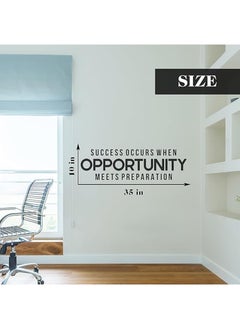 Spoil Your Wall Success Occurs When Opportunity Meets Preparation Quotes Wall Sticker, Wall Arts Home Décor Wall Decals, 35x10 inches by Spoil Your Wall  - Image 2