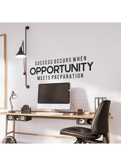 Spoil Your Wall Success Occurs When Opportunity Meets Preparation Quotes Wall Sticker, Wall Arts Home Décor Wall Decals, 35x10 inches by Spoil Your Wall  - Image 1