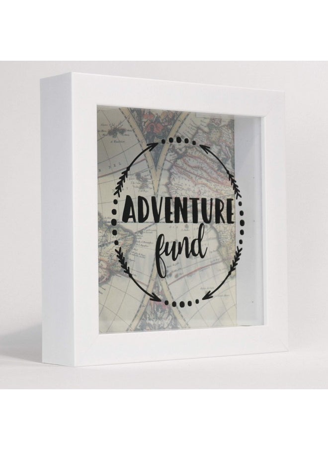 Lawrence Frames 8X8 Adventure Fund White Shadow Box Frame  - Image 2