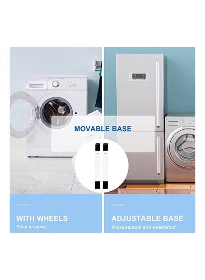 Washing Machine Base Stand Movable Multi Functional Furniture Dolly Base For Washing Machine Dryer Refrigerator Applianc Multicolour 18*2*1.5cm - Image 2