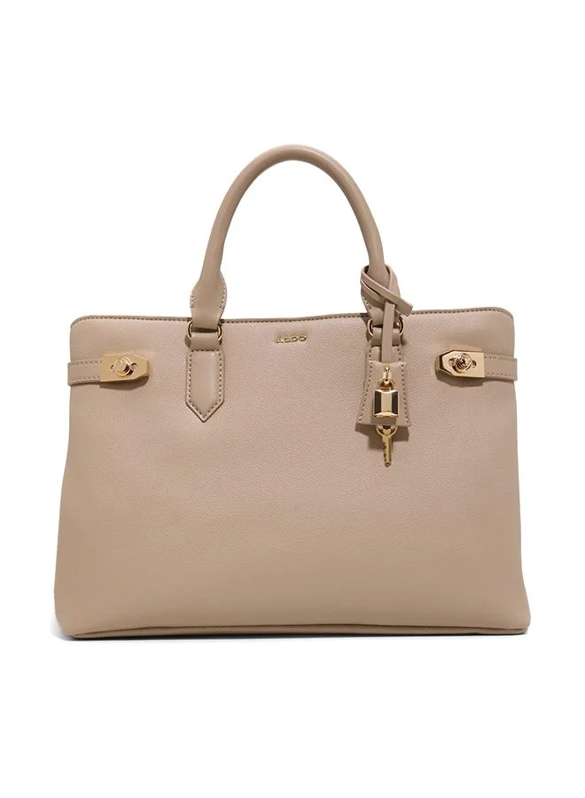 Hermynie Ladies Beige Satchel Bag