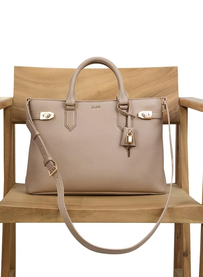 Aldo  Hermynie Ladies Beige Satchel Bag for Women | Best Price UAE