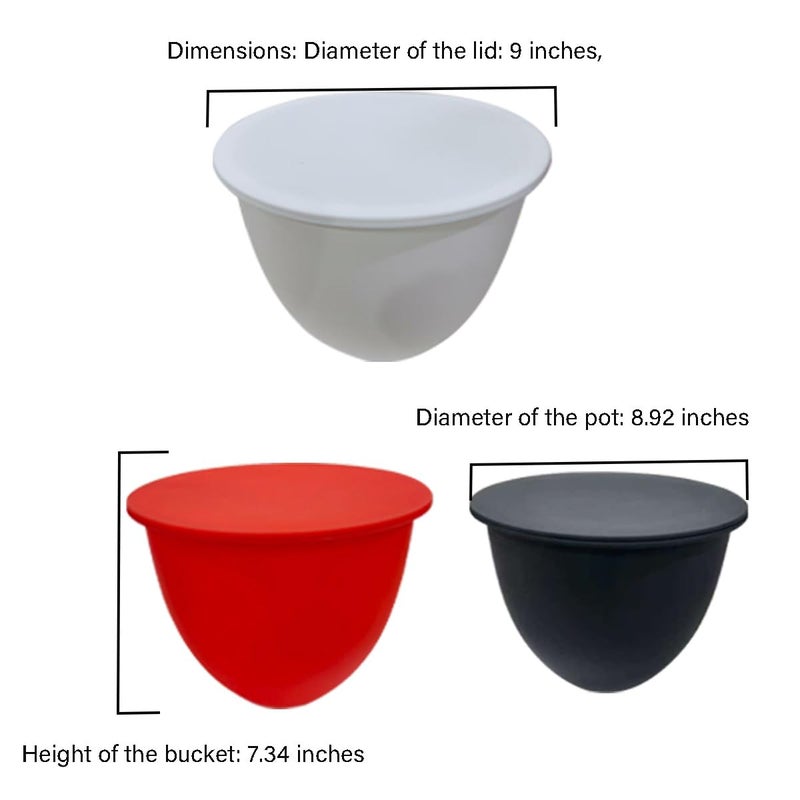 HYCSC Silicone Liners for KitchenAid Mixer 5 Quart,Silicone Bowl Liners with Lid Kitchen Aid Mixers Accessories-Red - Image 5