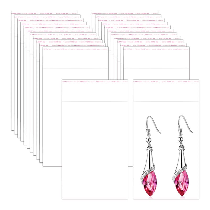 Clear Adhesive Cellophane Bags 2x3 Tiny Self Stick Cello Bags 1000pcs Small Resealable Sealing OPP Poly Baggies 2mil for Pills Earrings Beads Seeds
