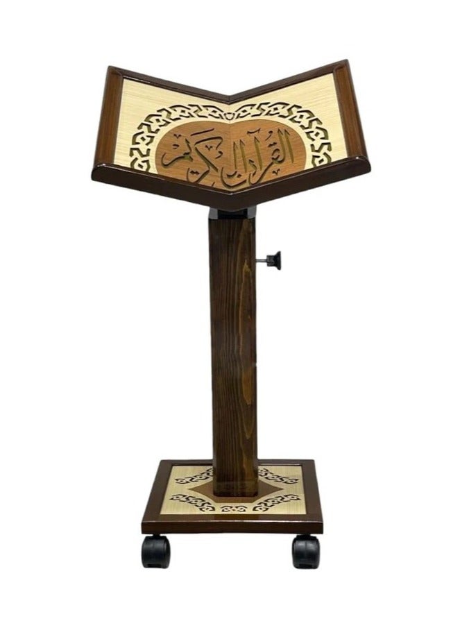 REBENUO High quality laser engraved wooden Turkish Quran holder  .  Large SIZE model 008 - Image 4