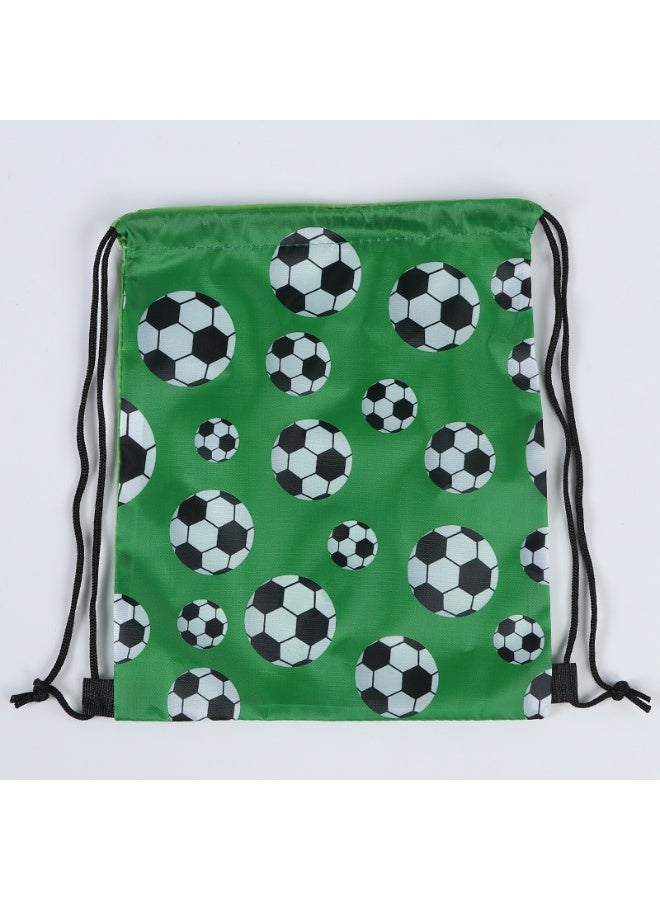 25*30cm Soccer Drawstring Backpack for Gym Sports Game Day Travel Team Party Favors Green Sports Cinch Sack Gym Bag String Backpack for Men Son Friend Birthday Gifts - Image 2