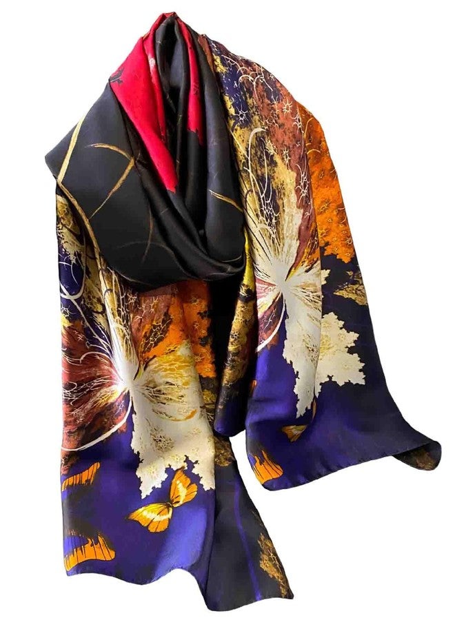Acotavie Scarfs for Women Dressy Fashion Scarves Long Floral Pattern Scarf Lightweight Sunscreen Shawls, C027, 70.86 inches x 35.43 inches - Image 1