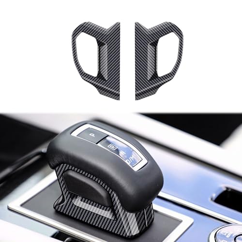 Hyorabyn Gear Shift Lever Knob Shifter Head Cover Trim for Mitsubishi New Outlander 2022 2023 Interior Center Consoles Decoration Car Accessories ABS Carbon Fiber Color - Image 1