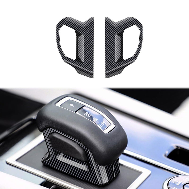 Hyorabyn Gear Shift Lever Knob Shifter Head Cover Trim for Mitsubishi New Outlander 2022 2023 Interior Center Consoles Decoration Car Accessories ABS Carbon Fiber Color - Image 2