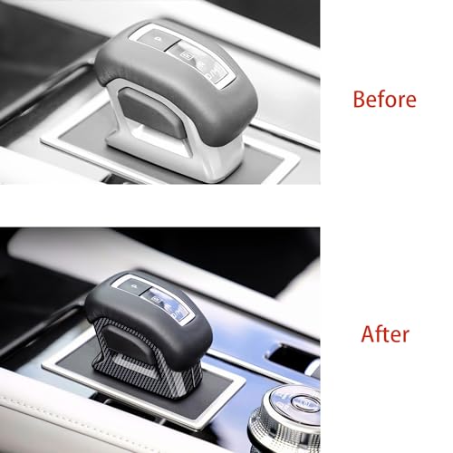 Hyorabyn Gear Shift Lever Knob Shifter Head Cover Trim for Mitsubishi New Outlander 2022 2023 Interior Center Consoles Decoration Car Accessories ABS Carbon Fiber Color - Image 3