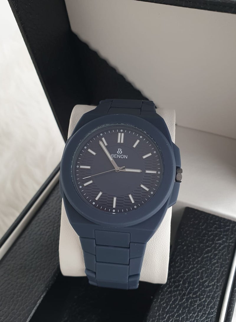 بينون ساعة يد رجالية كاربون من بينون بجودة عالية وضد الماء