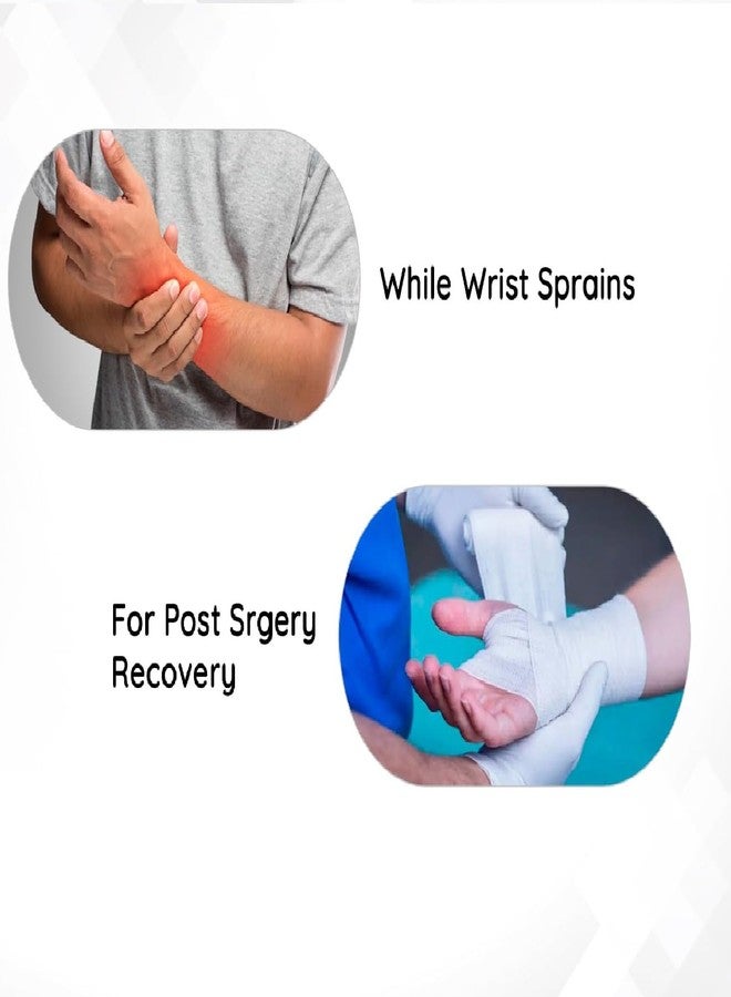 AHKIS Wrist Brace with Thumb, Support for Pain Relief & Stabilization | Lightweight & Breathable Wrist Support for Arthritis, Sprains, Tendonitis, Carpal Tunnel | Universal Fit (Black,1 Unit) - Image 2