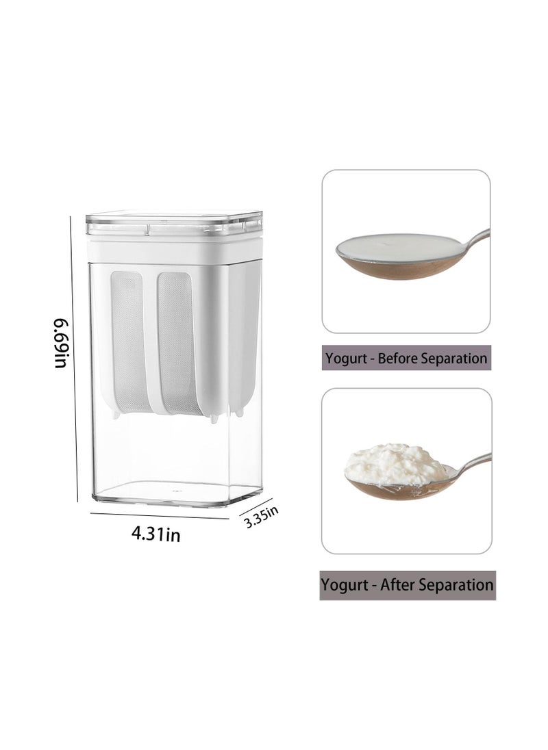 SYOSI - 1100ML Yogurt Strainer Ultra Fine Filter Mesh Reusable Rice Tea Juicing Food Sieve Lactic Acid Bacteria Preservation Box - Image 1