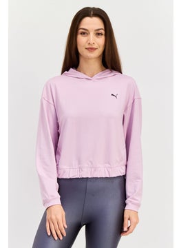 PUMA Women Sportswear Fit Brand Logo Long Sleeves Outdoor Sweatshirt, Lilac  - Image 1