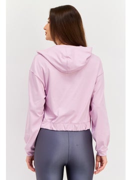 PUMA Women Sportswear Fit Brand Logo Long Sleeves Outdoor Sweatshirt, Lilac  - Image 2