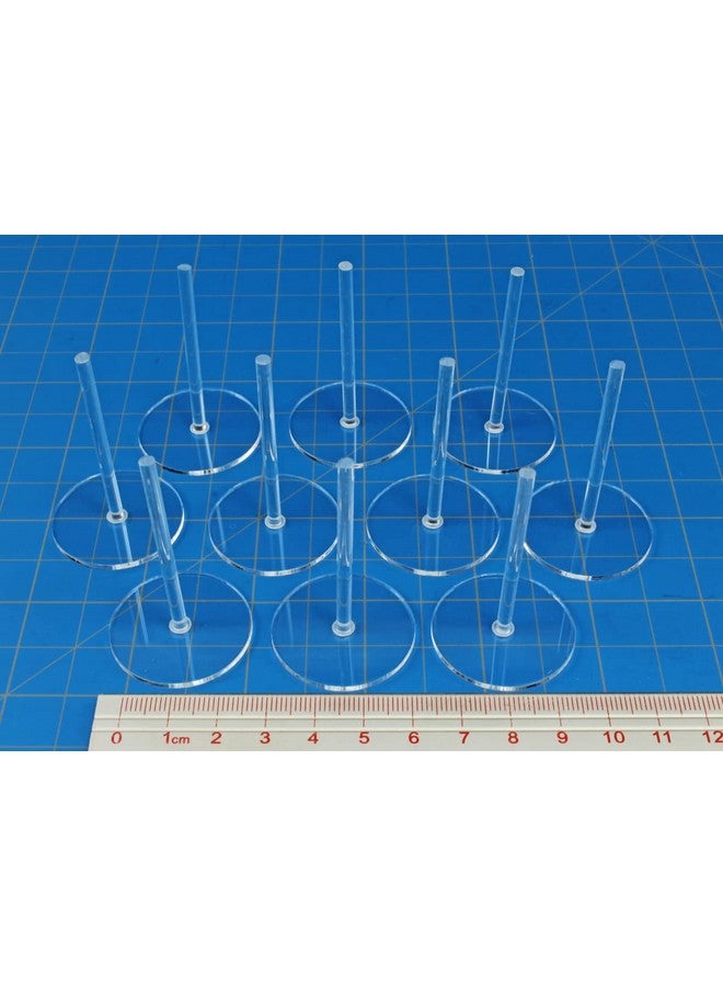 LITKO حاملات طيران دائرية LITKO 32 مم مع دبابيس بطول 2 بوصة، 1.5 مم شفاف (10) - Image 3