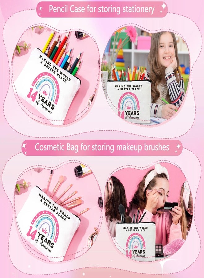 Frerdui 14 Year Old Girl Birthday Gifts, 14th Birthday Gift Set for Teen Girls, Best Gifts for 14 Year Old Girls, Trendy Teen Girl Gift Basket, 14th Bday Decorations Box for Her - Image 3